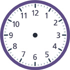 A clock without hands.