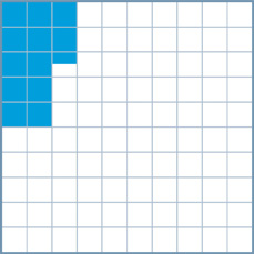 A hundredths grid with 12 and one-half squares shaded.