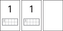 Three number cards.