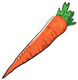 Hay una zanahoria.