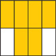 Hay una tarjeta de fracción con un rectángulo dividido en ocho secciones iguales y con seis secciones sombreadas.
