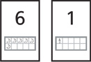 Two number cards.