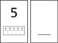 Two number cards.