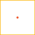 A square with a dot in the center.