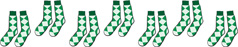 A group of pairs of socks: pair of socks, pair of socks, pair of socks, pair of socks, pair of socks, pair of socks, pair of socks.