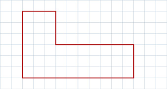 A shape on a grid.