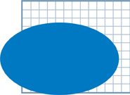 A grid partially covered by an oval. One row of the grid is 13 tiles. One column of the grid is 11 tiles.