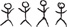 A set of stick figures: stick figure, stick figure, stick figure, stick figure.