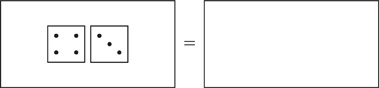 Hay dos tarjetes de Suma de puntos con un signo igual en el medio.