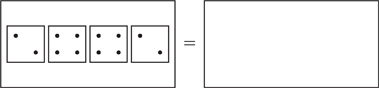 Hay dos tarjetes de Suma de puntos con un signo igual en el medio.